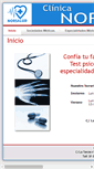 Mobile Screenshot of clinicanorsalud.com
