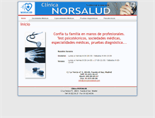 Tablet Screenshot of clinicanorsalud.com